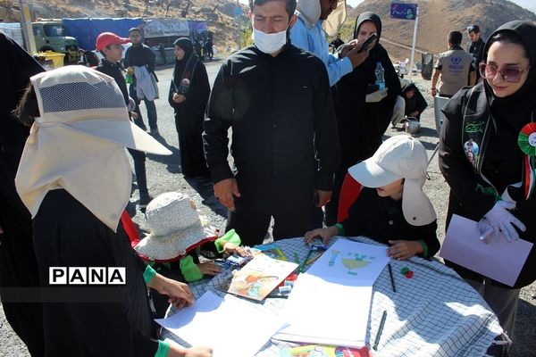 موکب فرزندان حاج قاسم زنجان در پیاده‌روی جاماندگان اربعین حسینی