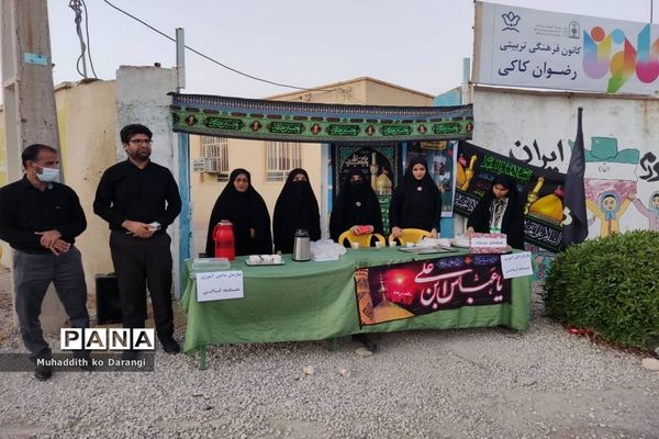 موکب سازمان دانش‌آموزی در پیاده‌روی جاماندگان اربعین حسینی در کاکی