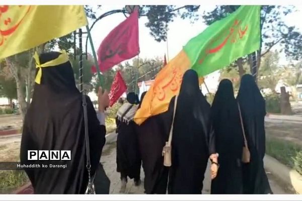 موکب سازمان دانش‌آموزی در پیاده‌روی جاماندگان اربعین حسینی در کاکی