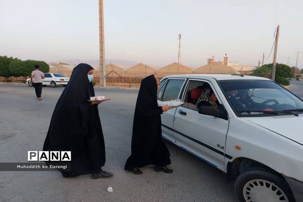 موکب سازمان دانش‌آموزی در پیاده‌روی جاماندگان اربعین حسینی در کاکی