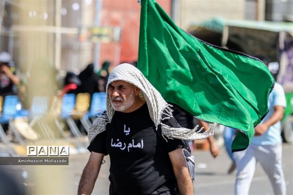 پیاده‌روی عاشقان سیدالشهدا در مسیر کربلا