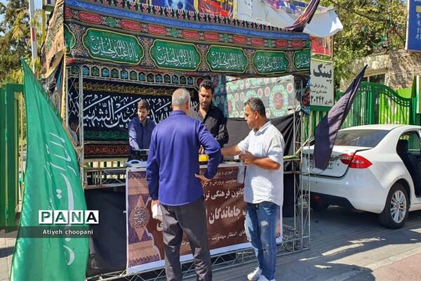 پذیرایی موکب‌های کانون فرهنگی تربیتی قدس از جاماندگان زیارت حرم سید الشهداء