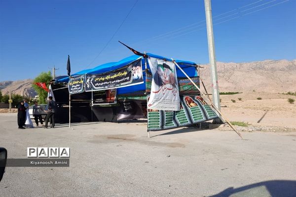 آماده‌سازی موکب جاماندگان اربعین حسینی در کازرون استان فارس