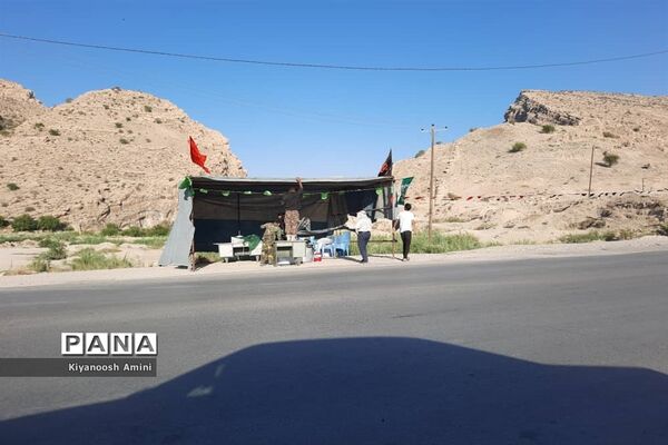 آماده‌سازی موکب جاماندگان اربعین حسینی در کازرون استان فارس