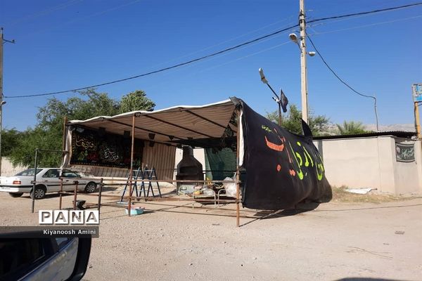آماده‌سازی موکب جاماندگان اربعین حسینی در کازرون استان فارس