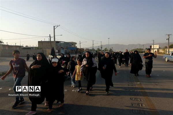 حضور پرشور مردم شهرستان کازرون در  پیاده‌روی جاماندگان اربعین حسینی