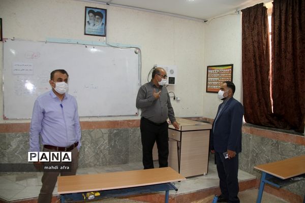 مانور بازگشایی مدارس در شهرستان بهبهان استان خوزستان