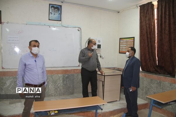 مانور بازگشایی مدارس در شهرستان بهبهان استان خوزستان