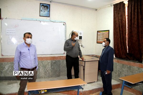 مانور بازگشایی مدارس در شهرستان بهبهان استان خوزستان