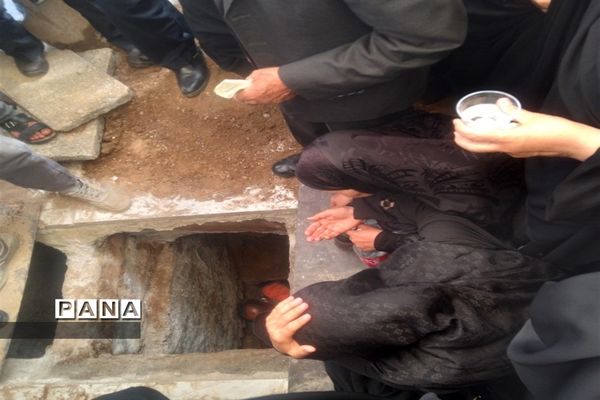 مراسم خاکسپاری معاون پرورشی ناحیه ۳ مشهد مقدس