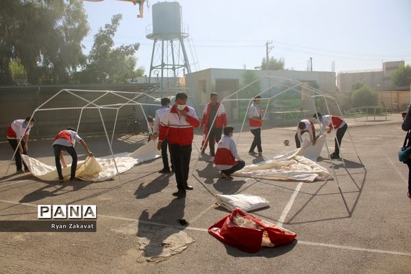 بیست و چهارمین مانور سراسری زلزله و ایمنی مدارس در بوشهر
