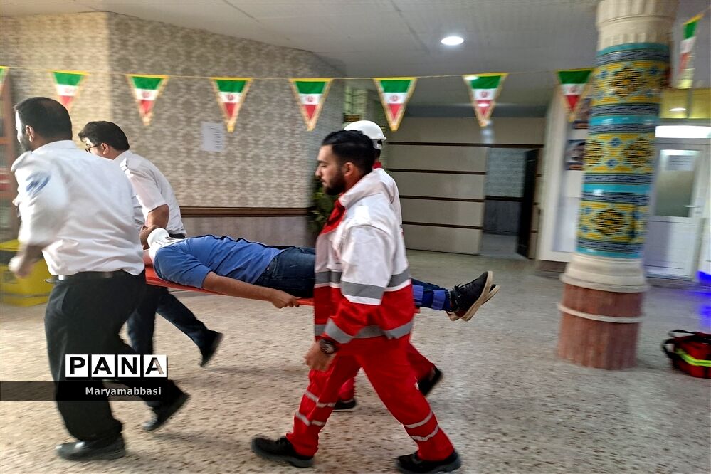 برگزاری پیش مانور عملیاتی بیست و چهارمین مانور سراسری زلزله و ایمنی در اهواز