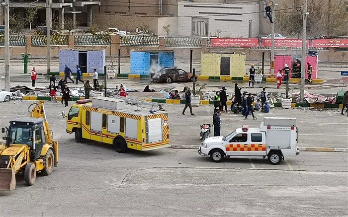 برگزاری مانور بزرگ امداد و نجات در ورزشگاه ۲۵ هزار نفری شهرستان قدس