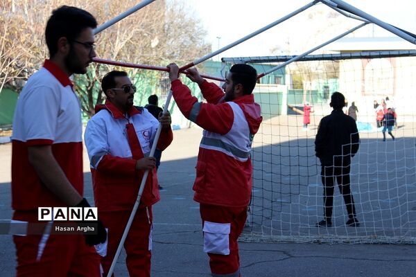 مانور سراسری زلزله و ایمنی در زنجان