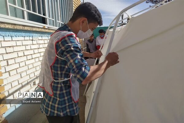 بیست و چهارمین مانور سراسری زلزله و ایمنی مدارس در اقلید استان فارس
