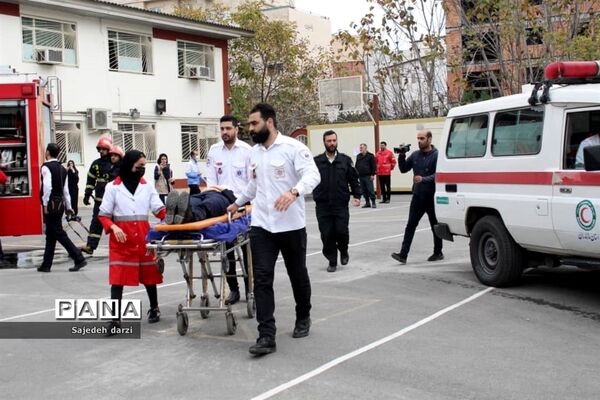 ‌مانور سراسری زلزله در شهرستان بابل