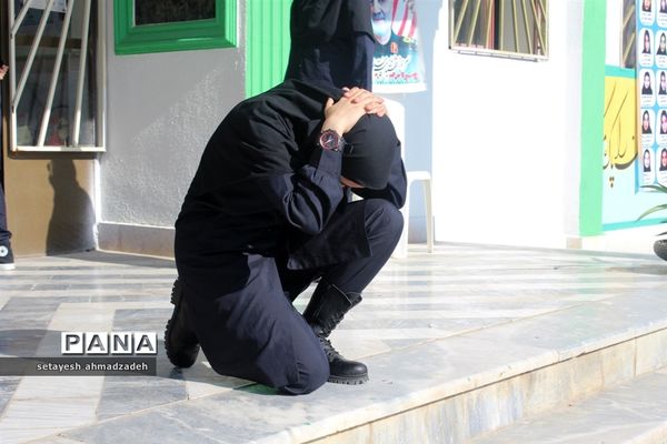 بیست و چهارمین مانور سراسری زلزله در دبیرستان شاهد گلوگاه