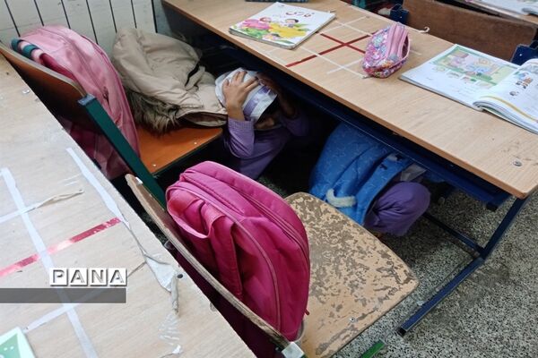 بیست و چهارمین مانورسراسری زلزله در  مدارس شهرستان کلات