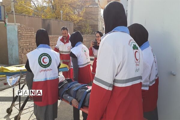 بیست و چهارمین مانورسراسری زلزله در  مدارس شهرستان کلات