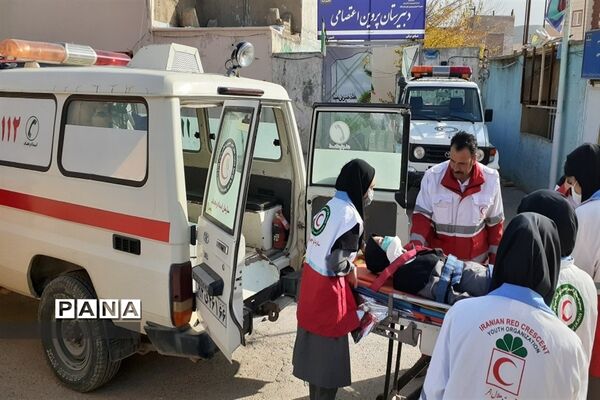 بیست و چهارمین مانورسراسری زلزله در  مدارس شهرستان کلات