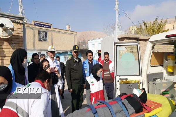 بیست و چهارمین مانورسراسری زلزله در  مدارس شهرستان کلات
