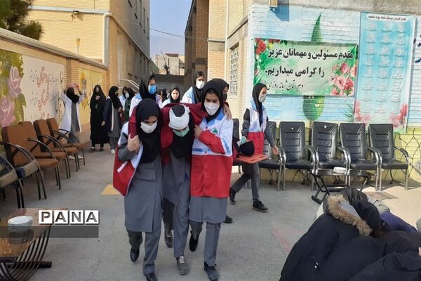 بیست و چهارمین مانورسراسری زلزله در  مدارس شهرستان کلات