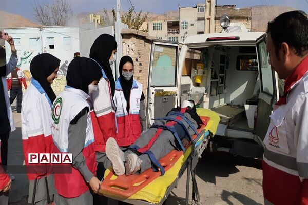 بیست و چهارمین مانورسراسری زلزله در  مدارس شهرستان کلات