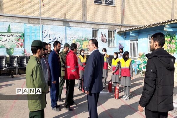 بیست و چهارمین مانورسراسری زلزله در  مدارس شهرستان کلات