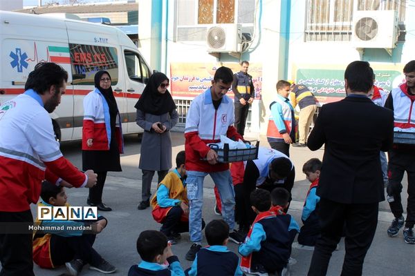 مانور سراسری زلزله در ساری