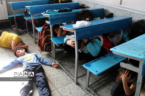 مانور سراسری زلزله در ساری