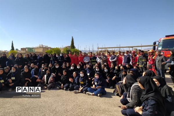 بیست و چهارمین مانور سراسری زلزله و ایمنی مدارس در شهرستان فسا