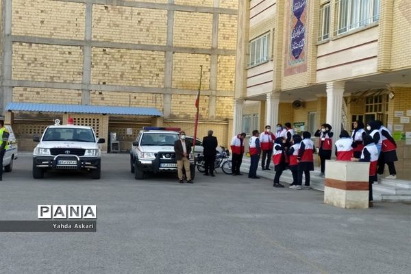 بیست و چهارمین مانور سراسری زلزله و ایمنی مدارس در شهرستان فسا