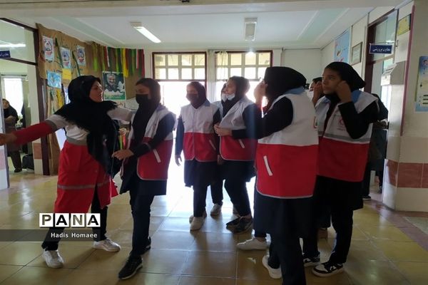 بیست و چهارمین مانور سراسری زلزله و ایمنی مدارس در شهرستان فسا