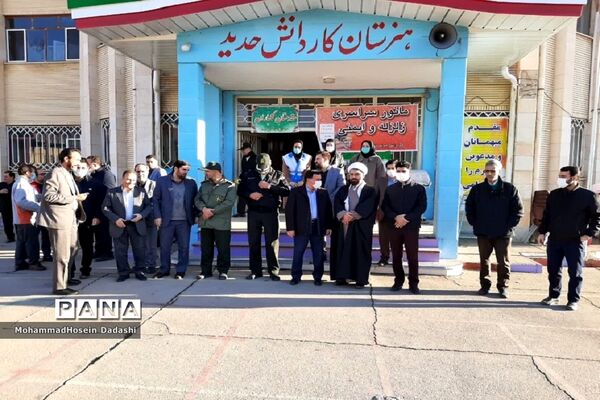 مانور زلزله در هنرستان کار و دانش حدید خرمدره