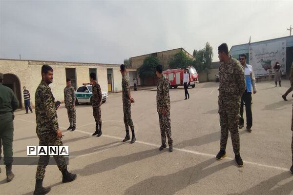 آیین نواختن زنگ مانور سراسری زلزله و ایمنی در شهرستان کارون