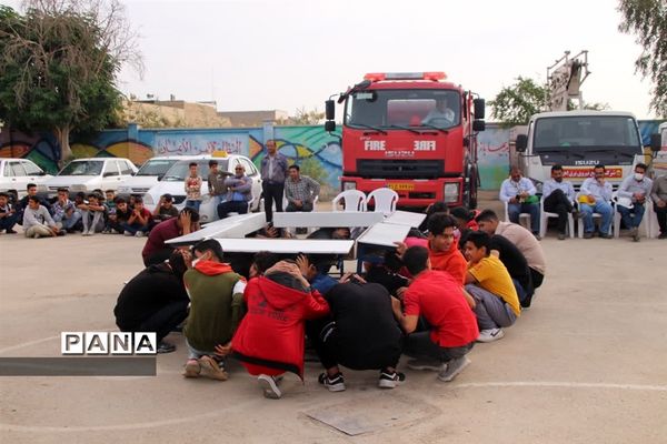 بیست و چهارمین مانور سراسری زلزله و ایمنی در شهرستان باوی