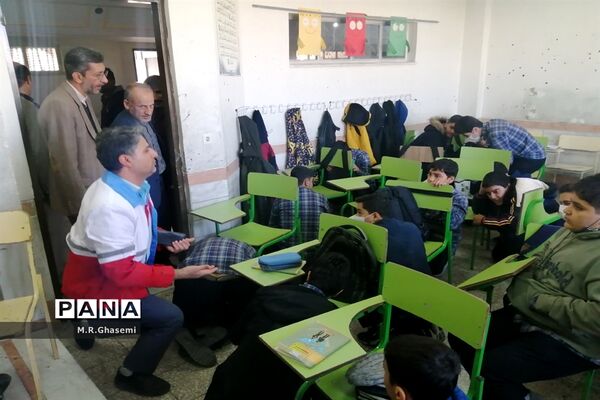 بیست و چهارمین مانور سراسری زلزله و ایمنی مدارس در ناحیه چهار آموزش و پرورش قم