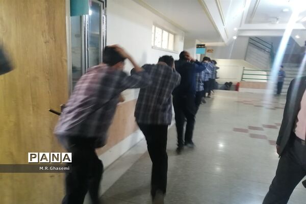 بیست و چهارمین مانور سراسری زلزله و ایمنی مدارس در ناحیه چهار آموزش و پرورش قم