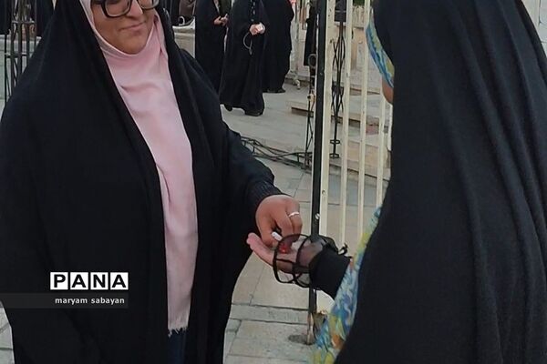 اجرای طرح حریر حیا در حرم سید علاءالدین شیراز