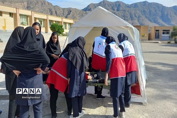 بیست و چهارمین مانور سراسری زلزله و ایمنی در مدارس عشایری خوزستان