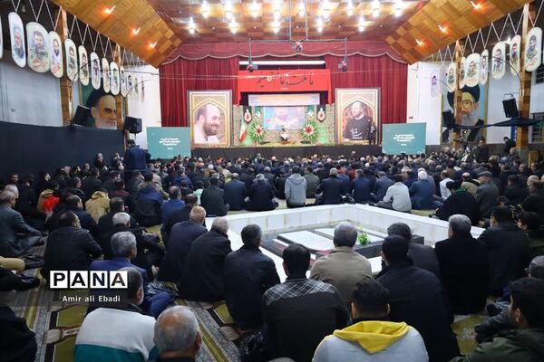 مراسم وداع با شهید مدافع امنیت سید احمد صالحی در ساری
