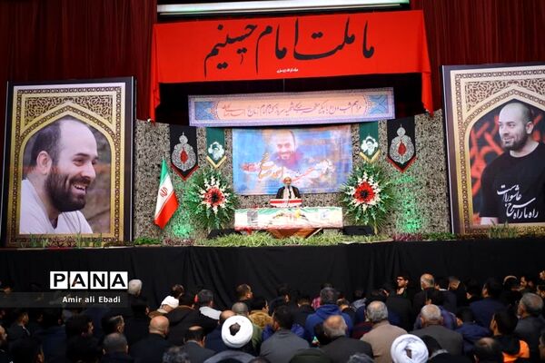 مراسم وداع با شهید مدافع امنیت سید احمد صالحی در ساری