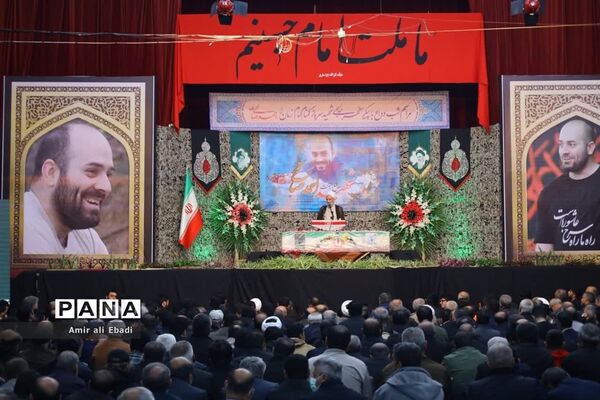 مراسم وداع با شهید مدافع امنیت سید احمد صالحی در ساری