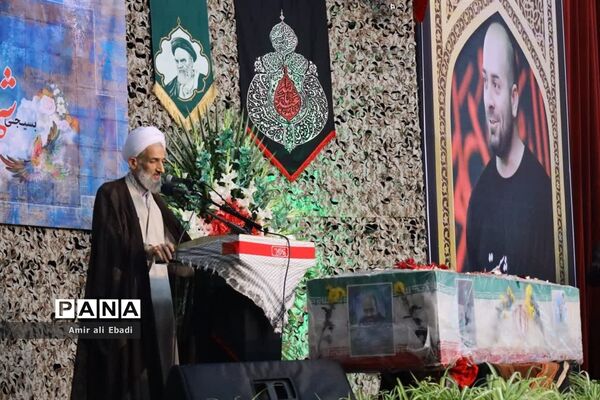 مراسم وداع با شهید مدافع امنیت سید احمد صالحی در ساری