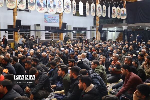 مراسم وداع با شهید مدافع امنیت سید احمد صالحی در ساری