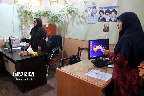 بازدیدمعاون پژوهش  اداره کل آموزش و پرورش استان بوشهر از سازمان دانش‌آموزی