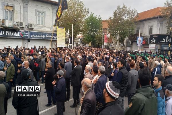 تشییع پیکر شهید امنیت در قائمشهر