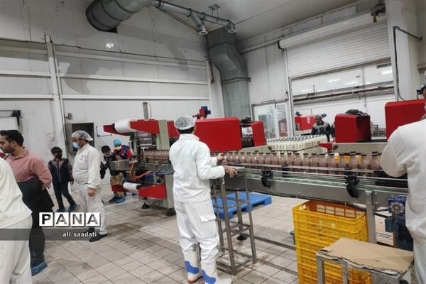 بازدید از شرکت چوپان توسط دانش‌آموزان آموزشگاه احسان پاکدشت