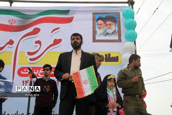 برگزاری اجتماع چند هزار نفری دانش‌آموزان و اقشار مختلف مردم شهرستان بهبهان