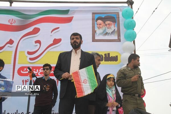 برگزاری اجتماع چند هزار نفری دانش‌آموزان و اقشار مختلف مردم شهرستان بهبهان